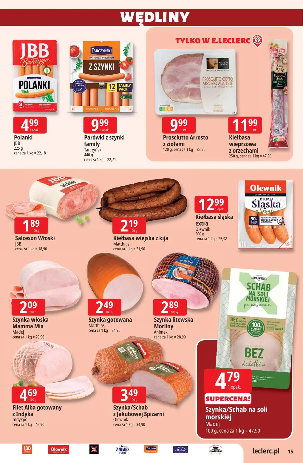 gazetka promocyjna E.Leclerc Tylko w E.Leclerc - Strona 15