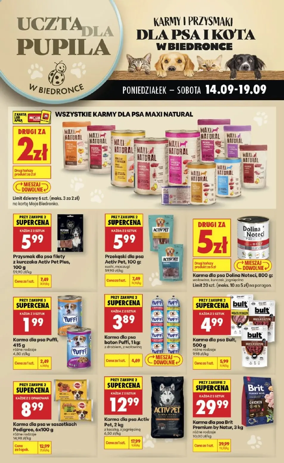 gazetka promocyjna Biedronka Uczta dla pupila - Strona 1
