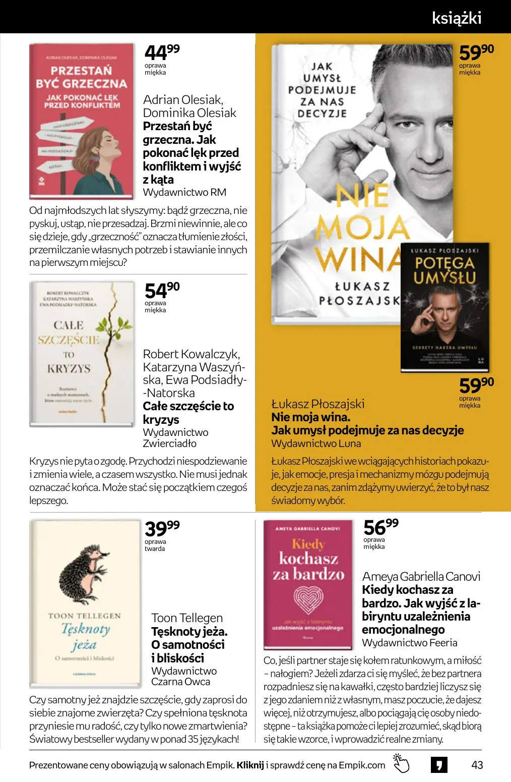 gazetka promocyjna Empik Tom kultury - Strona 43