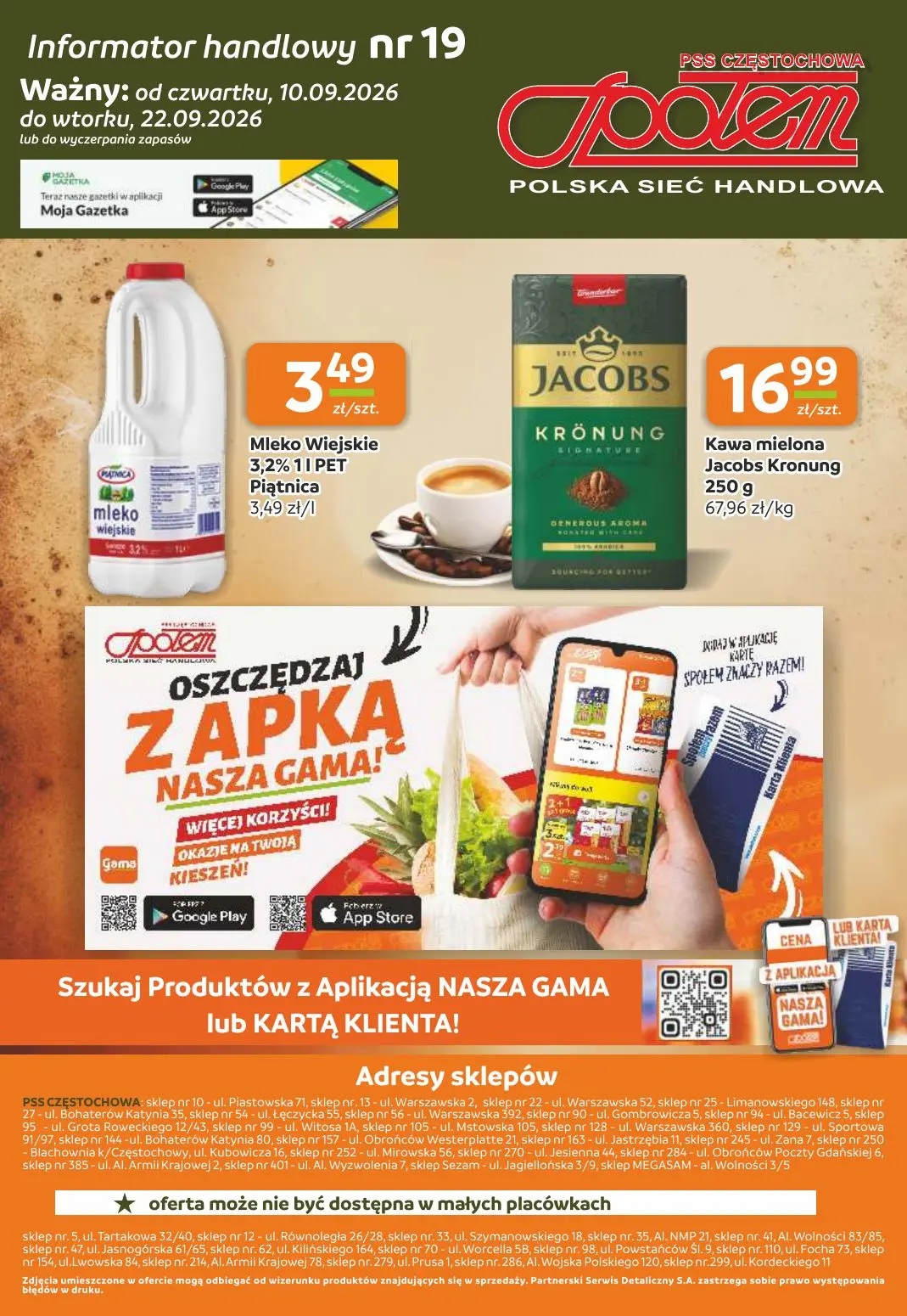 gazetka promocyjna Społem Częstochowa  - Strona 12