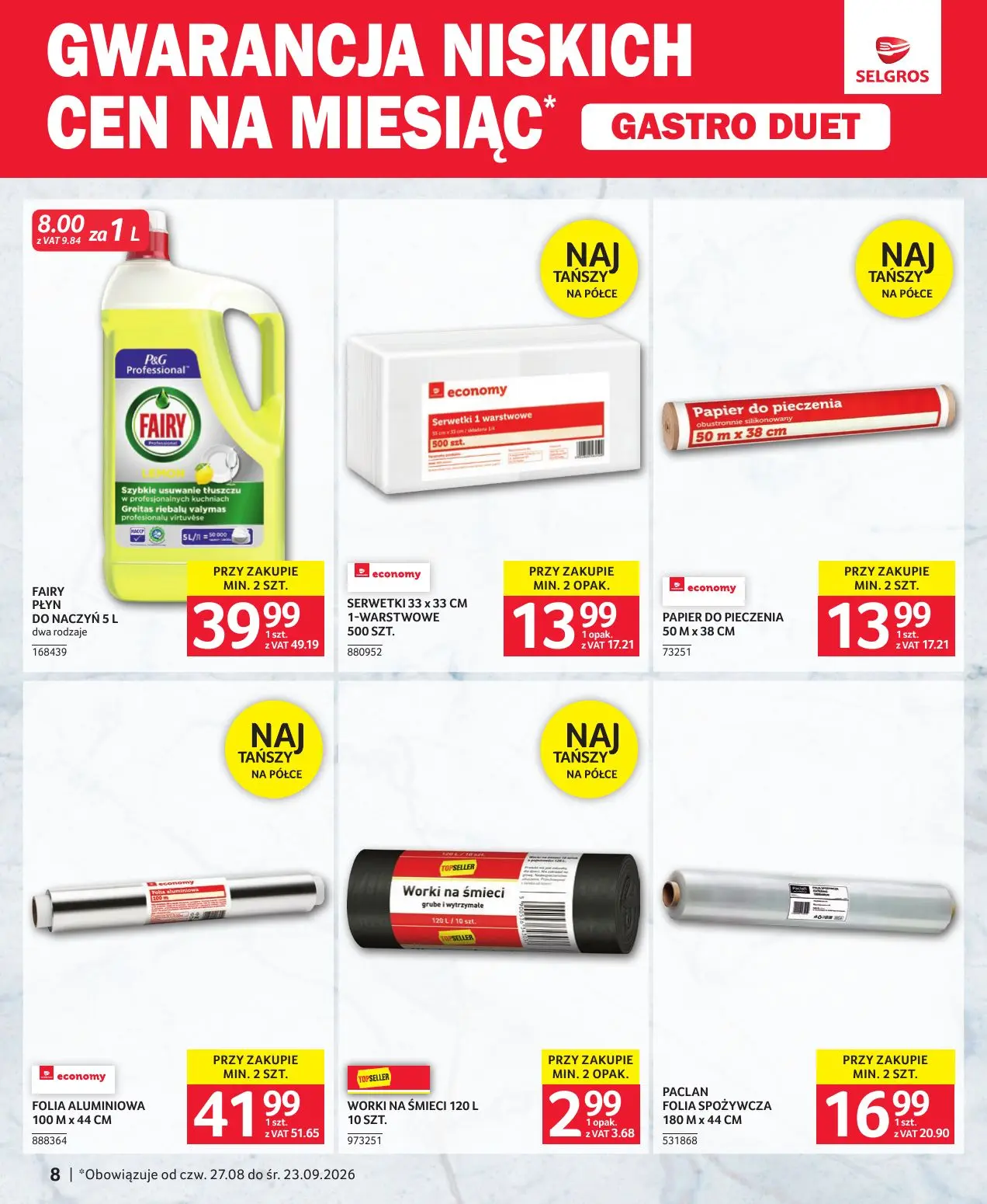 gazetka promocyjna SELGROS Gastro duet - Strona 8