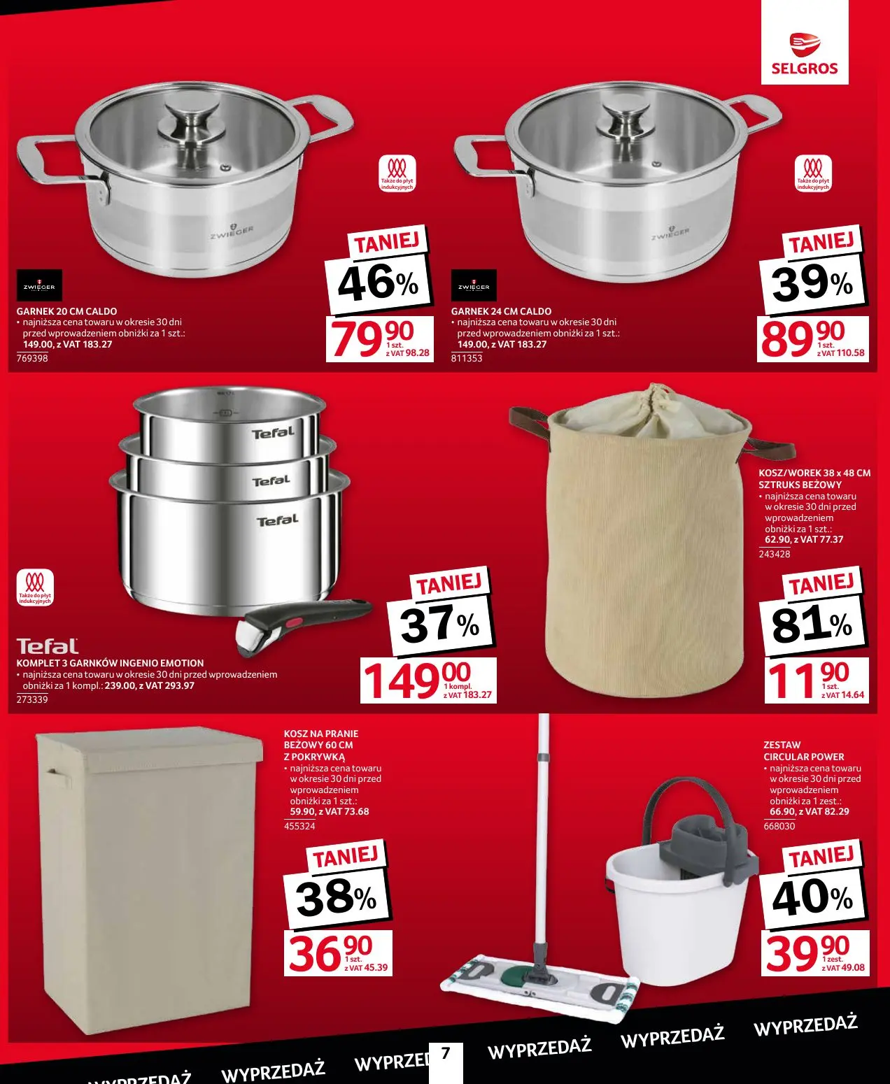 gazetka promocyjna SELGROS Totalna Wyprzedaż - Strona 7