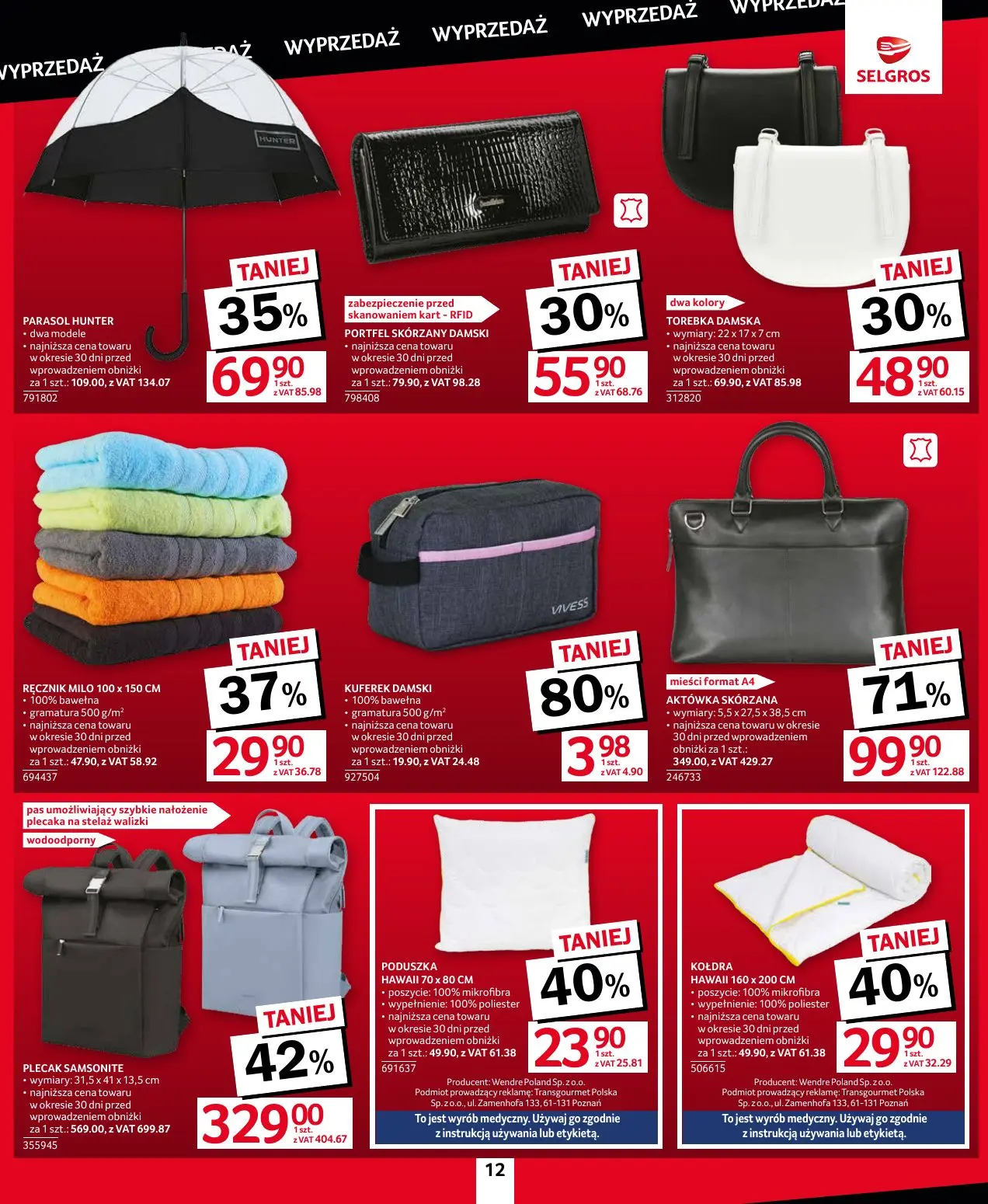 gazetka promocyjna SELGROS Totalna Wyprzedaż - Strona 12