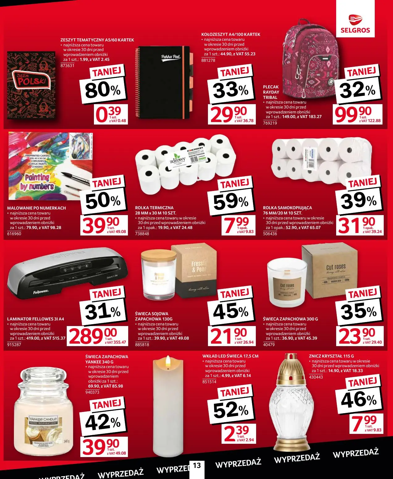 gazetka promocyjna SELGROS Totalna Wyprzedaż - Strona 13