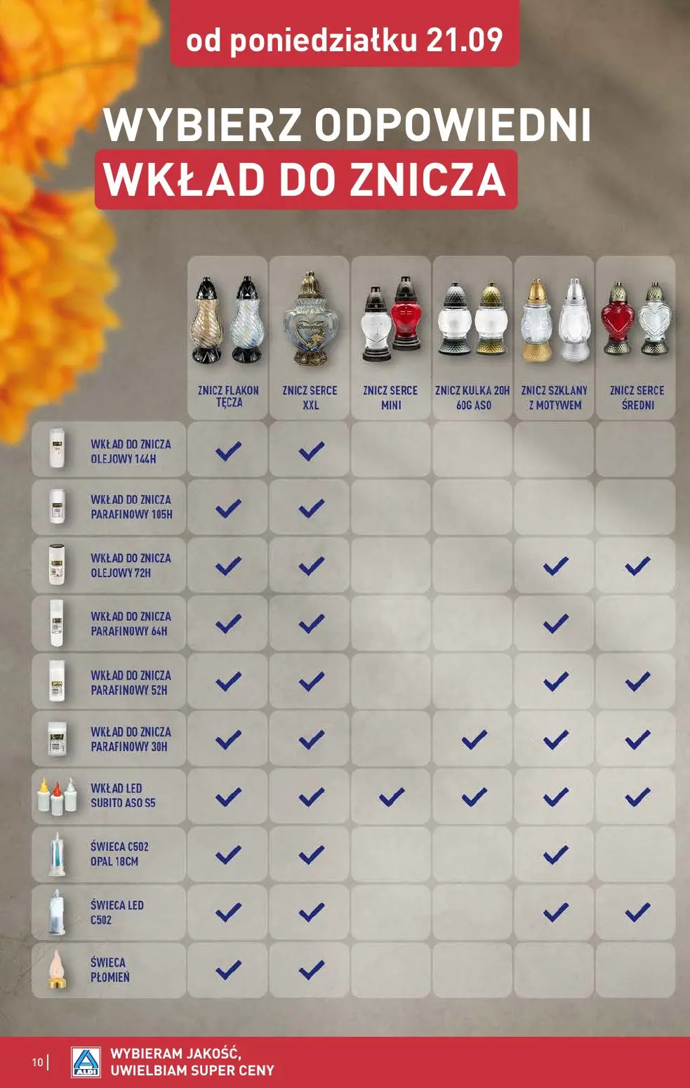 gazetka promocyjna ALDI Katalog ZNICZE 🕯️ - Strona 10