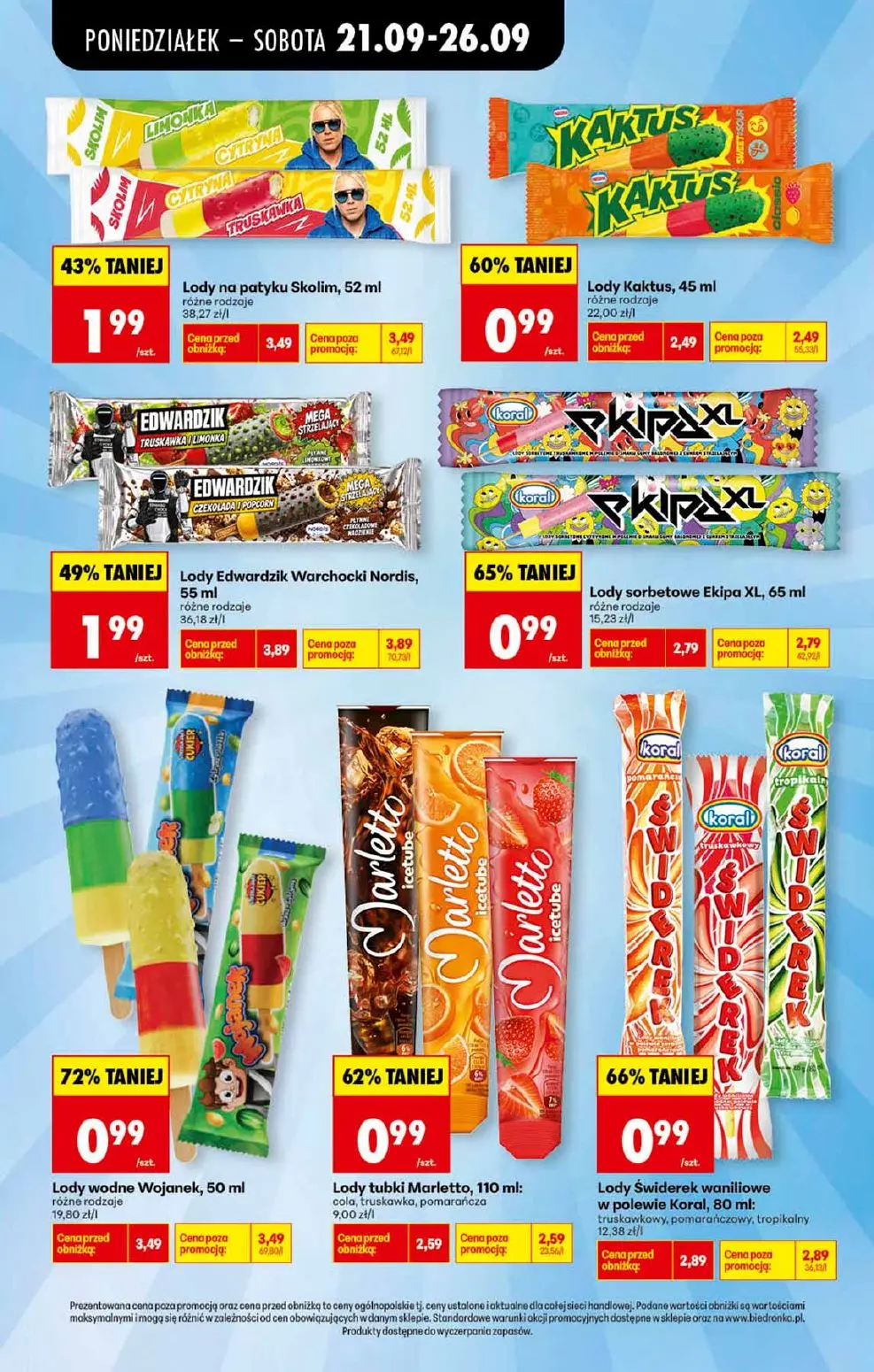 gazetka promocyjna Biedronka Wielka wyprzedaż lodów - Strona 2