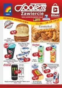 Gazetka promocyjna Społem Zawiercie, ważna od 2026-08-12 do 2026-09-28.