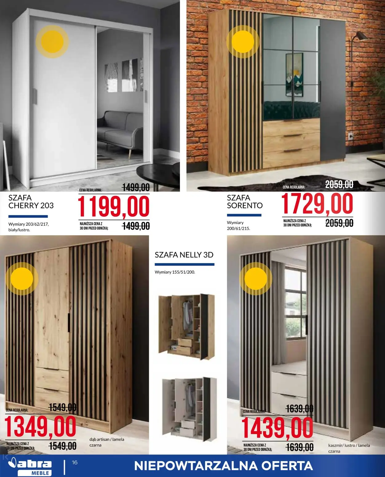 gazetka promocyjna abra meble Niepowtarzalna oferta - Strona 16