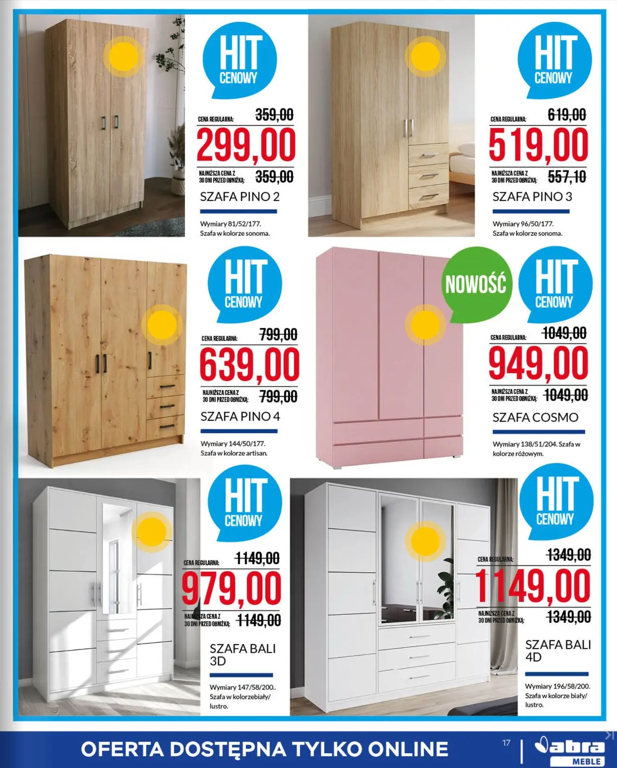 gazetka promocyjna abra meble Niepowtarzalna oferta - Strona 17
