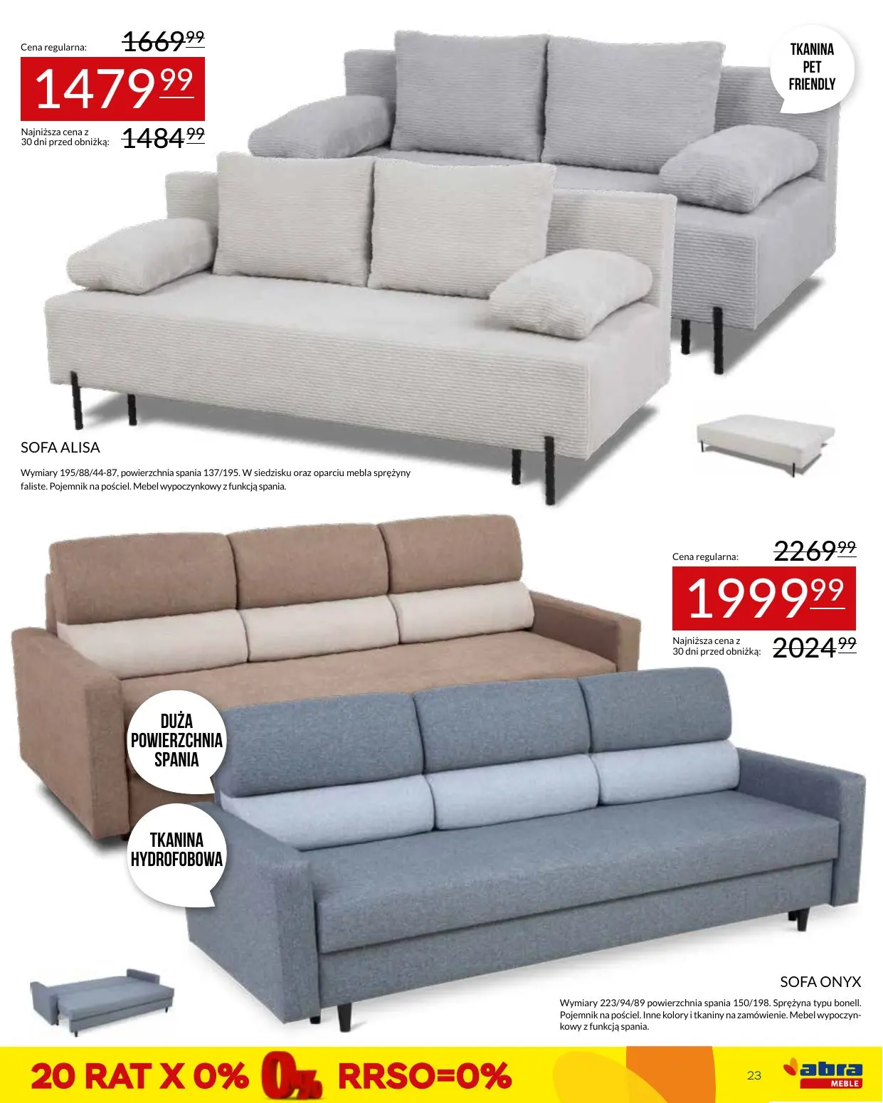 gazetka promocyjna abra meble  - Strona 23