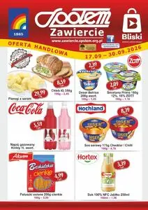 Gazetka promocyjna Społem Zawiercie, ważna od 2026-09-17 do 2026-09-30.