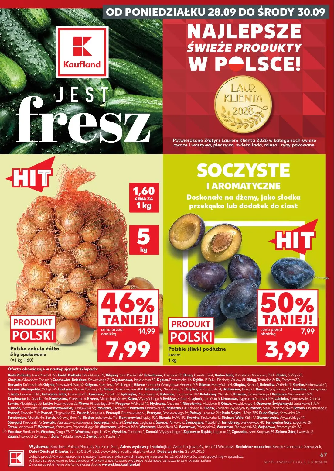 gazetka promocyjna Kaufland Jest fresz - Strona 67