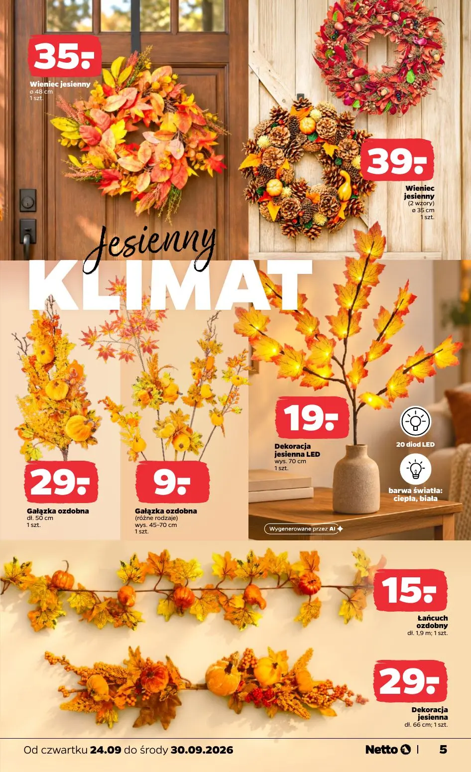 gazetka promocyjna NETTO Jesienny dom 🍂 - Strona 5