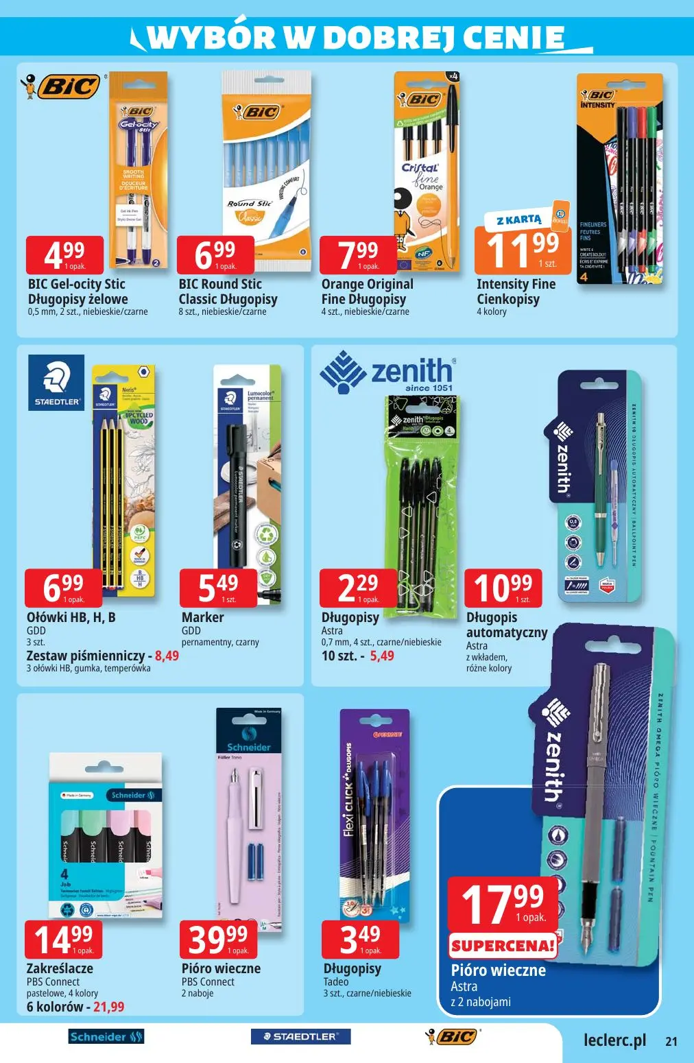 gazetka promocyjna E.Leclerc Top marki - oferta rozszerzona - Strona 21