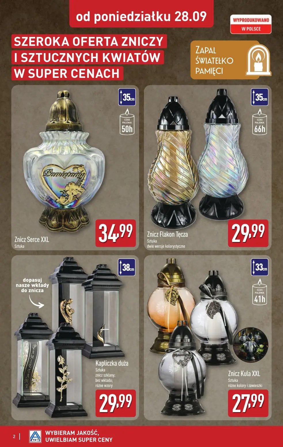 gazetka promocyjna ALDI Znicze 🕯️ - Strona 2