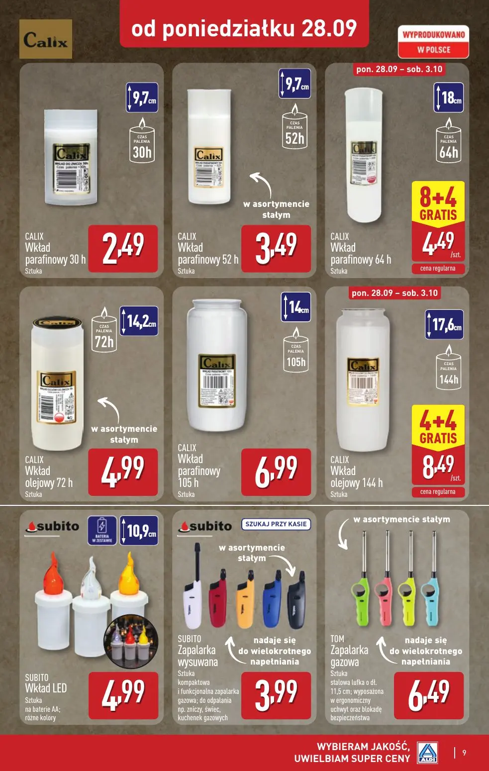 gazetka promocyjna ALDI Znicze 🕯️ - Strona 9