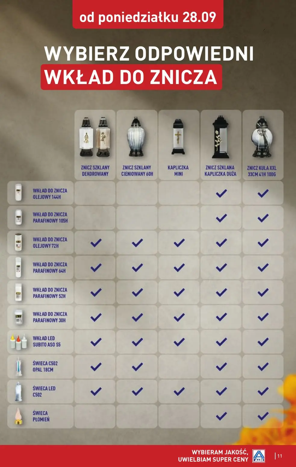 gazetka promocyjna ALDI Znicze 🕯️ - Strona 11