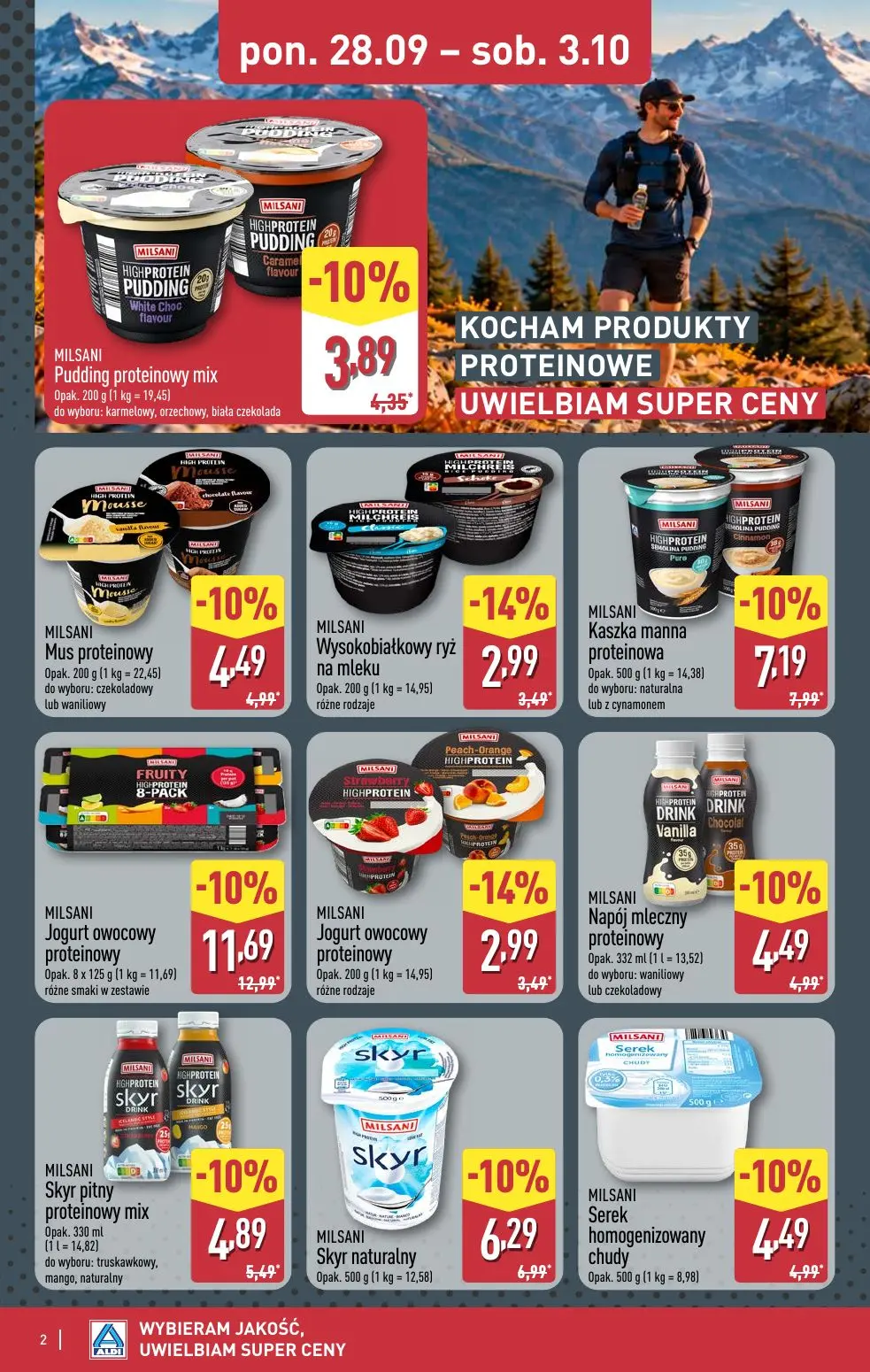 gazetka promocyjna ALDI Produkty PROTEINOWE 💪 - Strona 2
