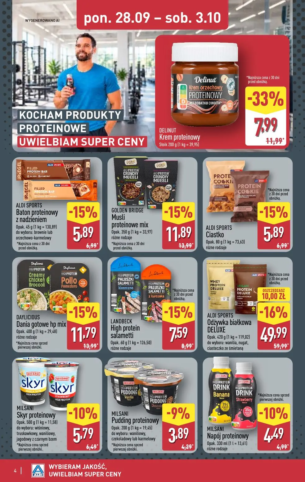 gazetka promocyjna ALDI Produkty PROTEINOWE 💪 - Strona 4