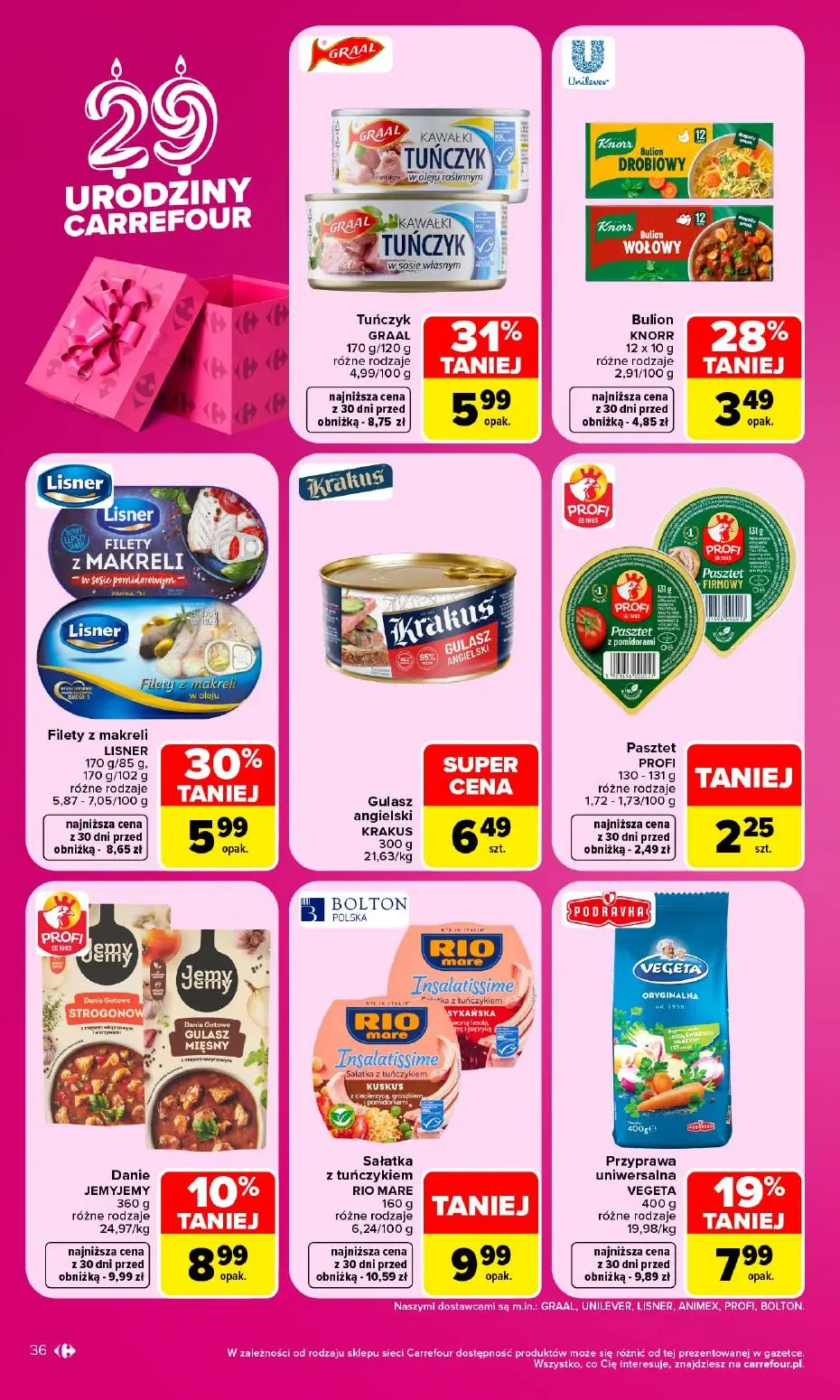 gazetka promocyjna Carrefour 29 urodziny Carrefour - Strona 36