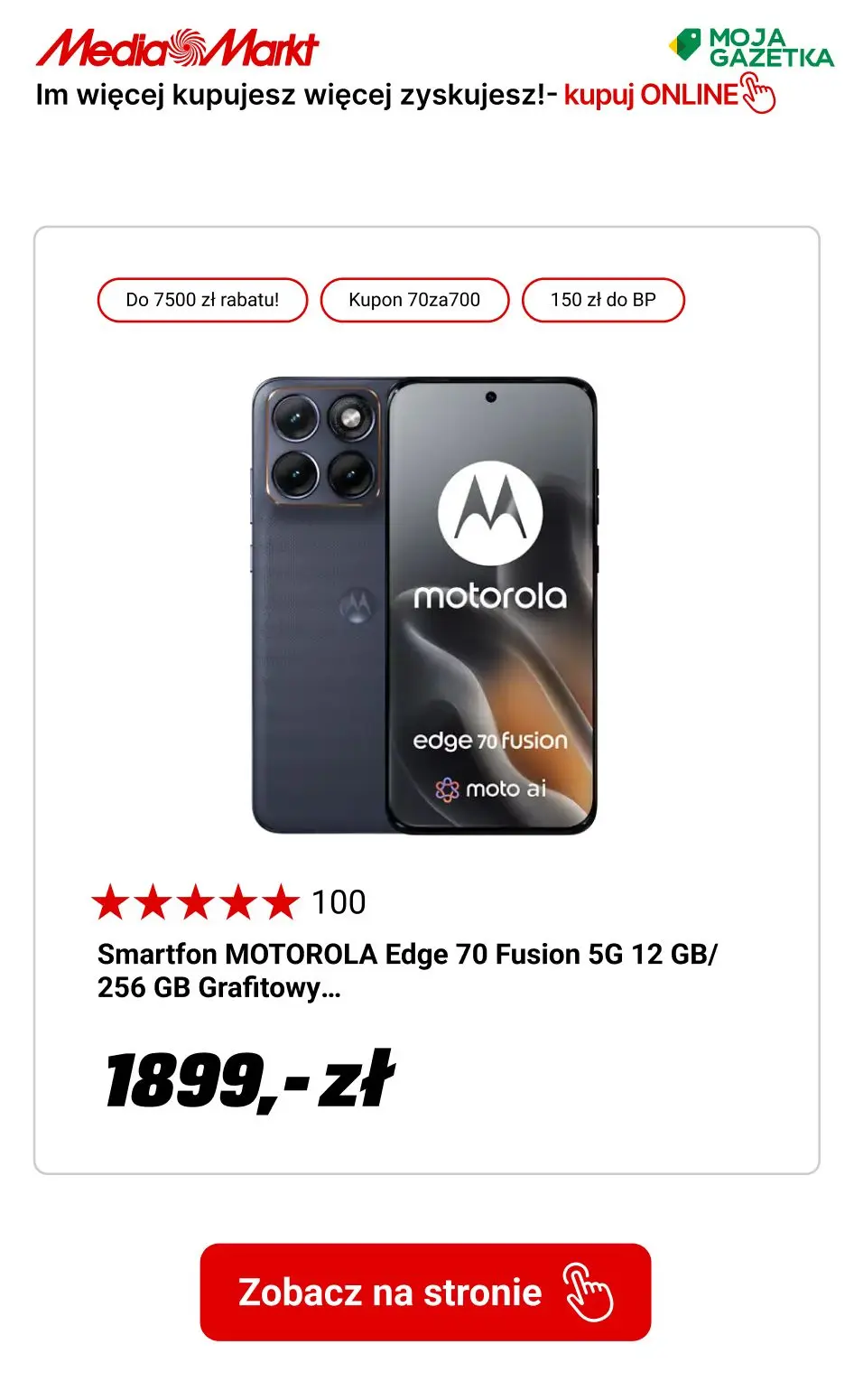 gazetka promocyjna Media Markt Rabaty do 7500zł!
Im więcej kupujesz, tym więcej zyskujesz!
 - Strona 3