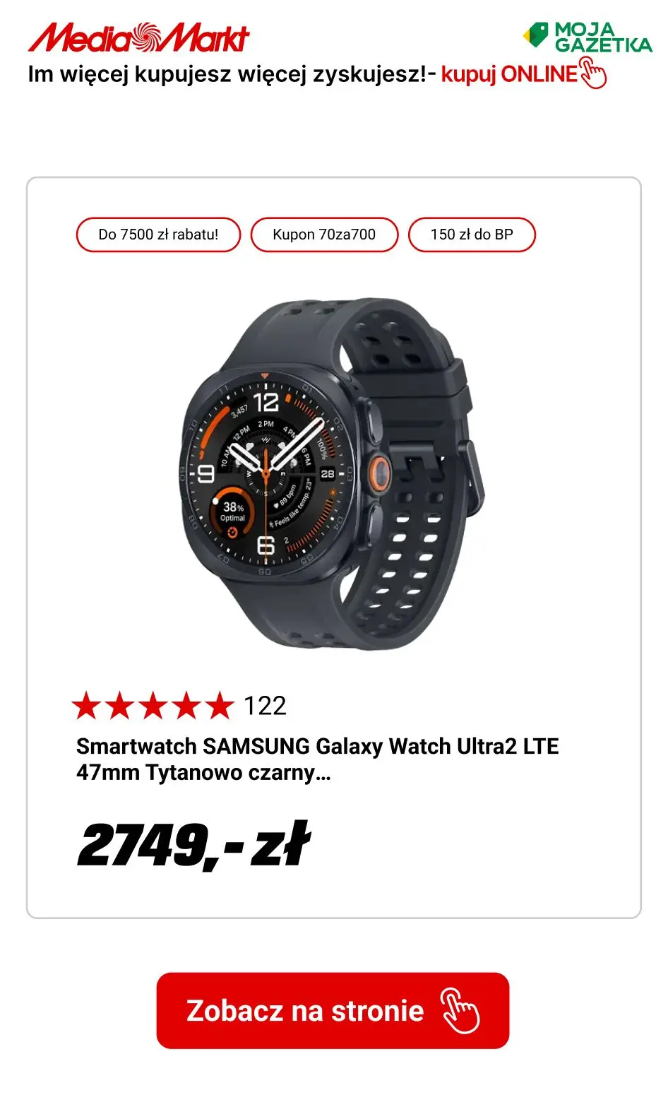 gazetka promocyjna Media Markt Rabaty do 7500zł!
Im więcej kupujesz, tym więcej zyskujesz!
 - Strona 4