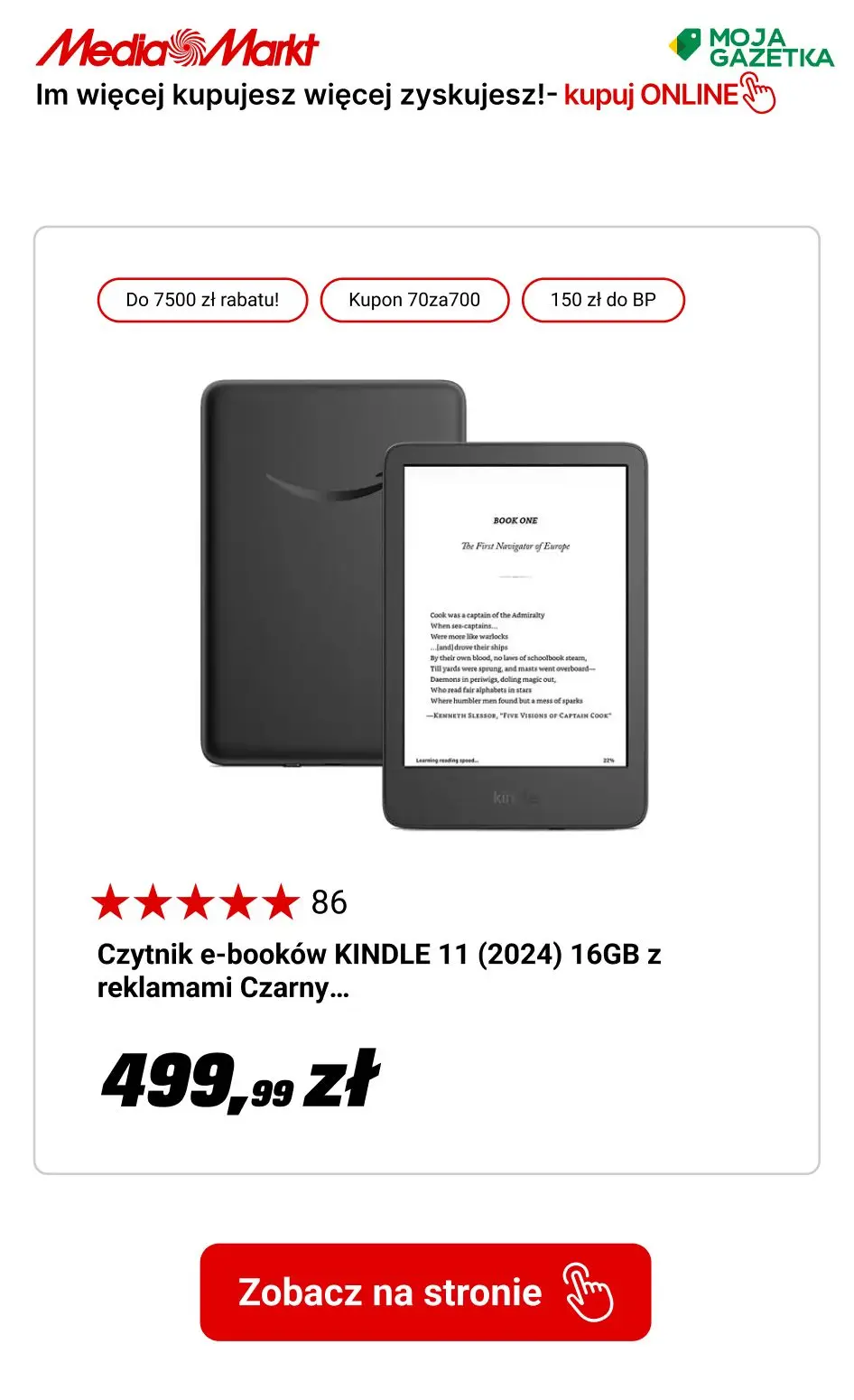 gazetka promocyjna Media Markt Rabaty do 7500zł!
Im więcej kupujesz, tym więcej zyskujesz!
 - Strona 5