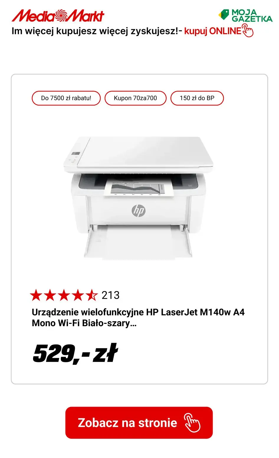 gazetka promocyjna Media Markt Rabaty do 7500zł!
Im więcej kupujesz, tym więcej zyskujesz!
 - Strona 6