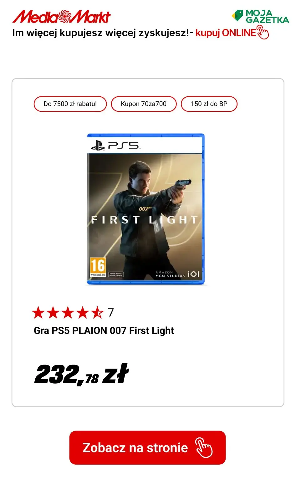 gazetka promocyjna Media Markt Rabaty do 7500zł!
Im więcej kupujesz, tym więcej zyskujesz!
 - Strona 7