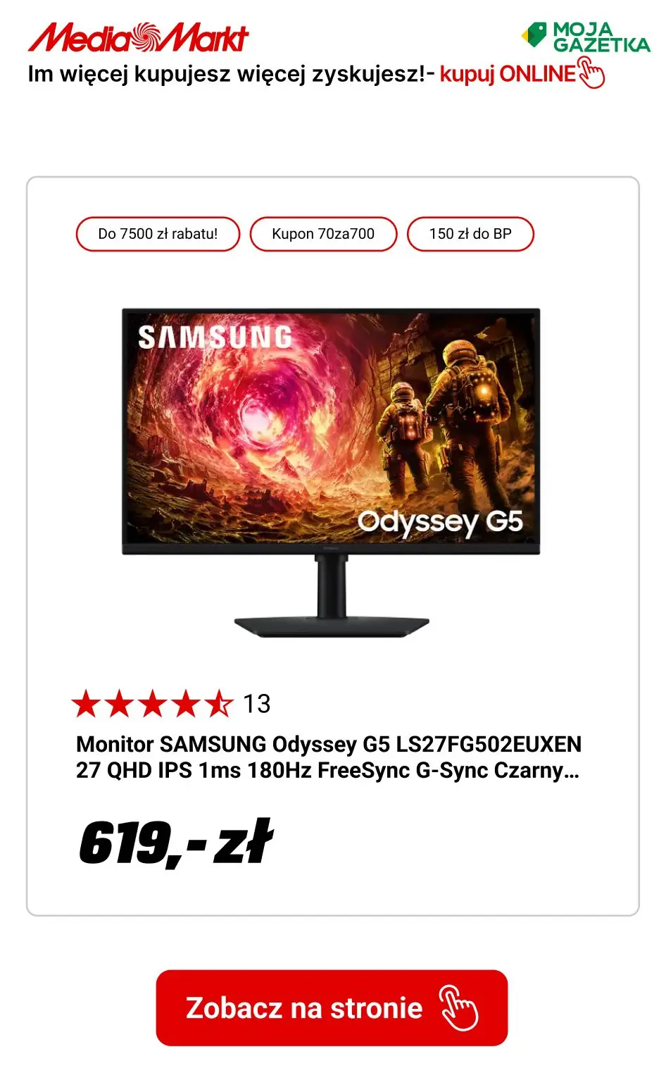 gazetka promocyjna Media Markt Rabaty do 7500zł!
Im więcej kupujesz, tym więcej zyskujesz!
 - Strona 8