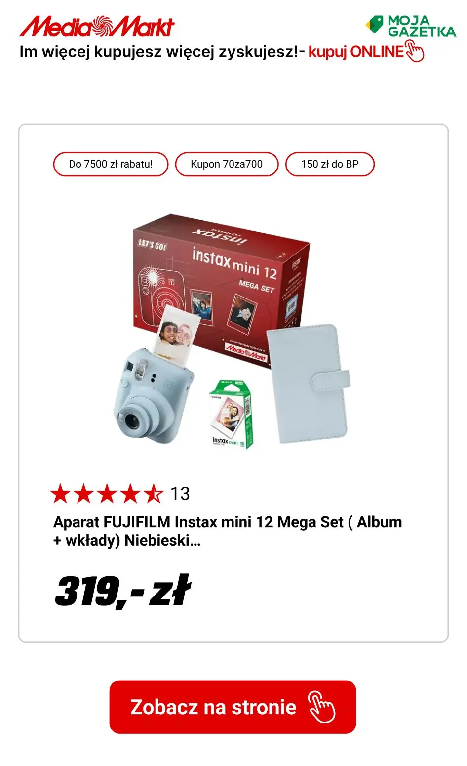gazetka promocyjna Media Markt Rabaty do 7500zł!
Im więcej kupujesz, tym więcej zyskujesz!
 - Strona 9
