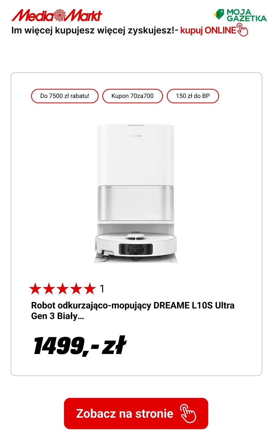 gazetka promocyjna Media Markt Rabaty do 7500zł!
Im więcej kupujesz, tym więcej zyskujesz!
 - Strona 12