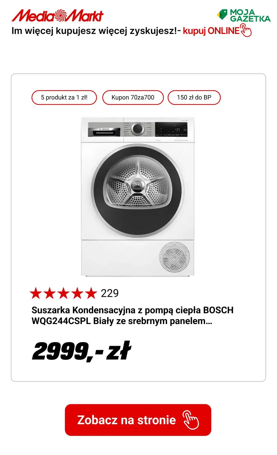 gazetka promocyjna Media Markt Rabaty do 7500zł!
Im więcej kupujesz, tym więcej zyskujesz!
 - Strona 14