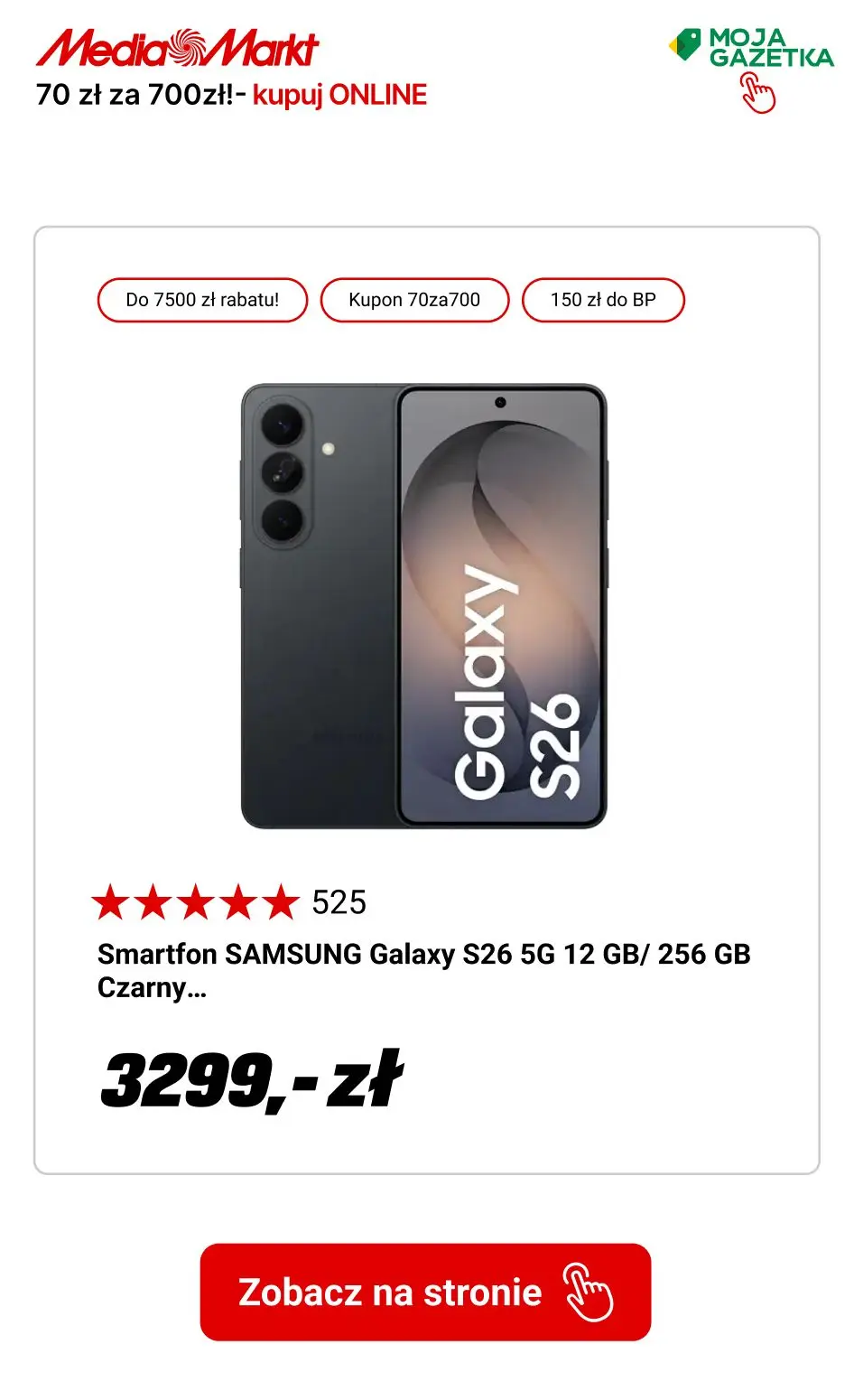 gazetka promocyjna Media Markt Tylko w apce! Zaloguj się do myMediaMarkt i za każde wydane 700 zł otrzymasz kupon 70 zł! - Strona 5