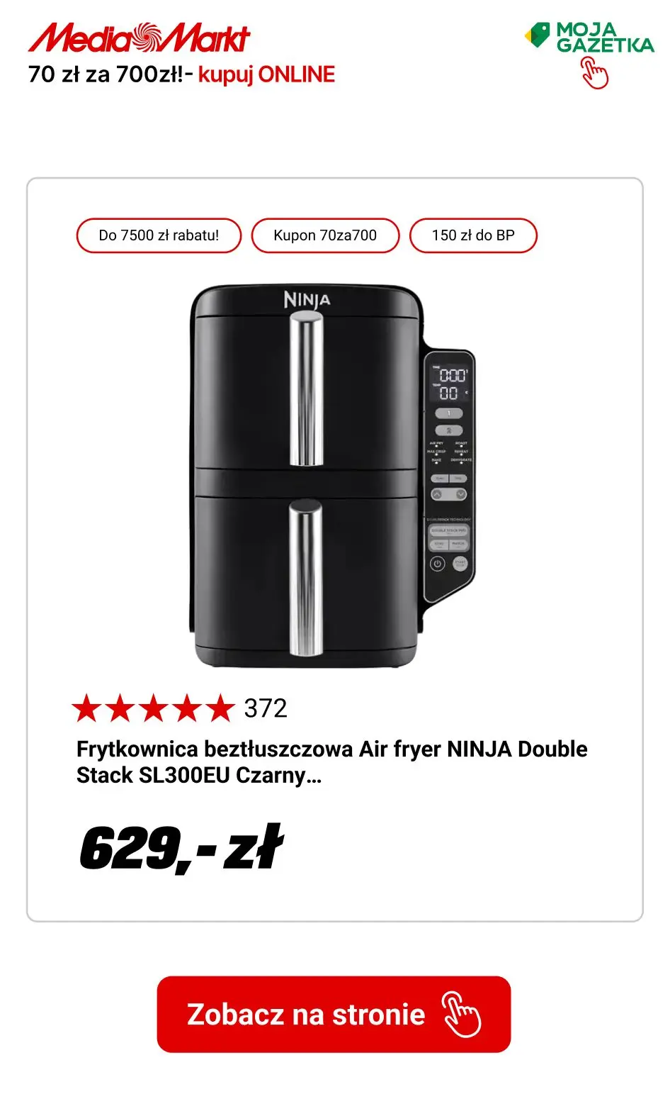 gazetka promocyjna Media Markt Tylko w apce! Zaloguj się do myMediaMarkt i za każde wydane 700 zł otrzymasz kupon 70 zł! - Strona 12