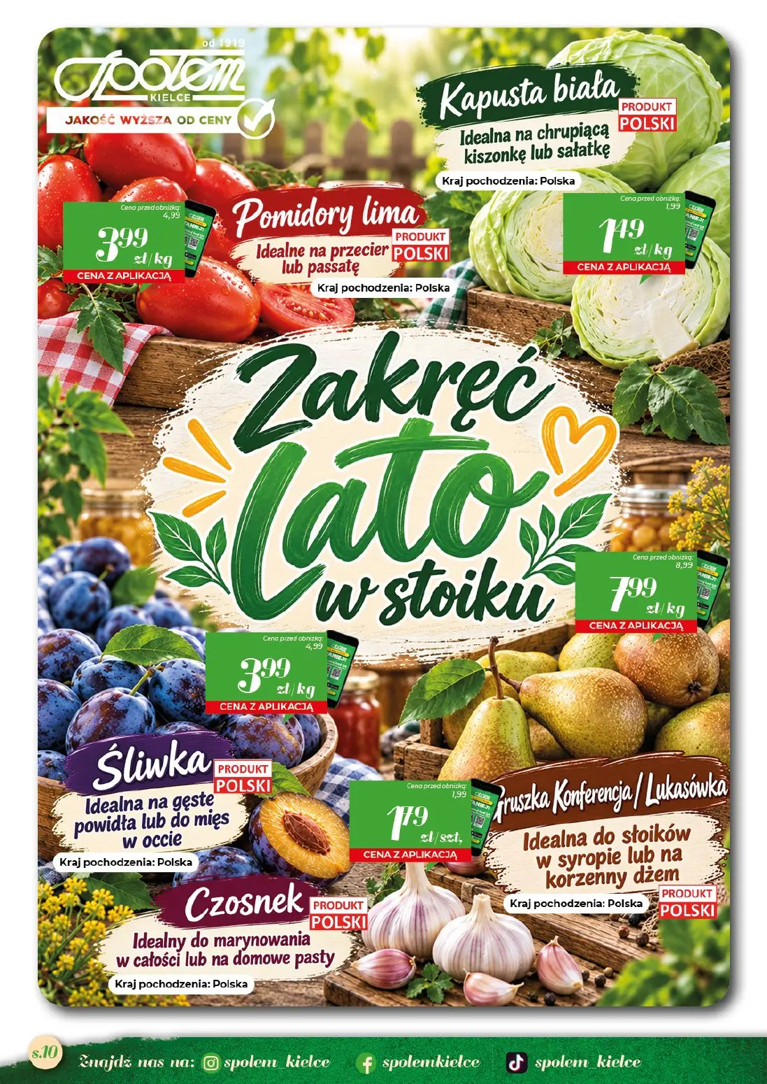 gazetka promocyjna Społem Kielce Jakość wyższa od ceny - Strona 10