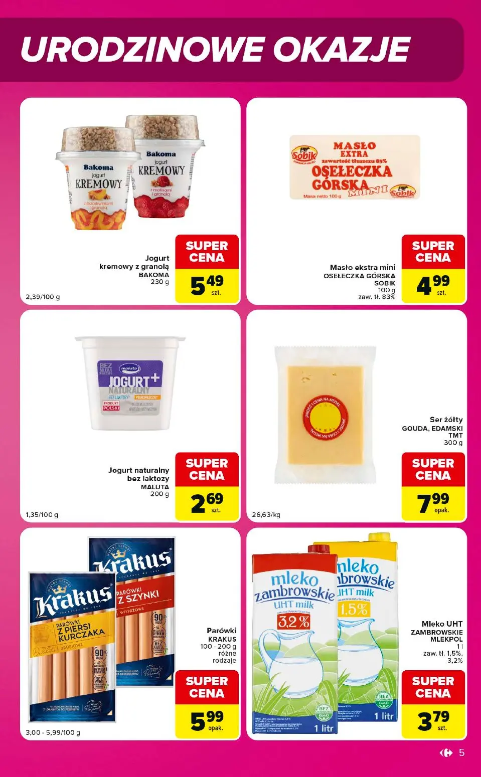 gazetka promocyjna Carrefour Market W sumie urodzinowe okazje - Strona 5