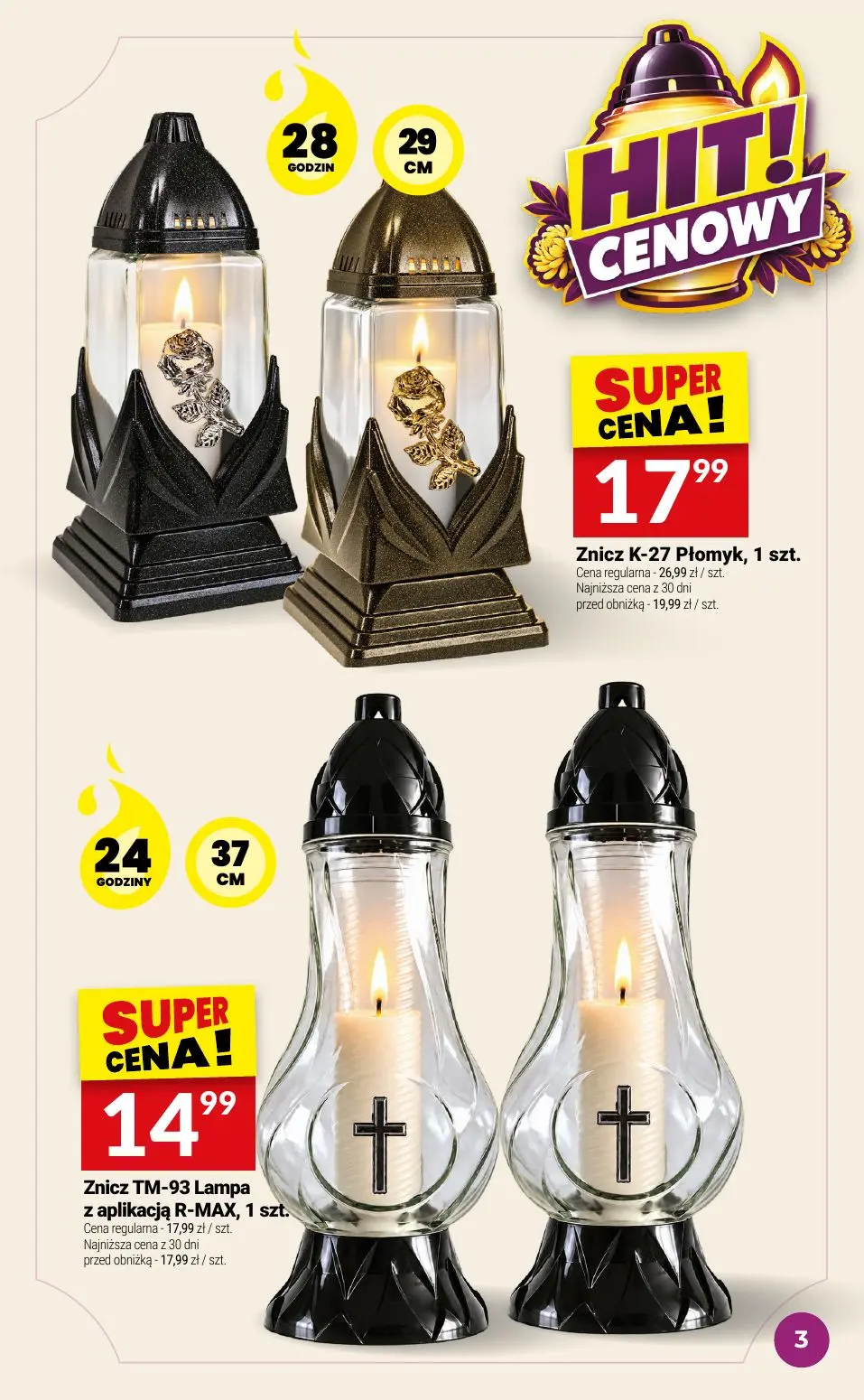 gazetka promocyjna Twój Market Katalog znicze - Strona 3