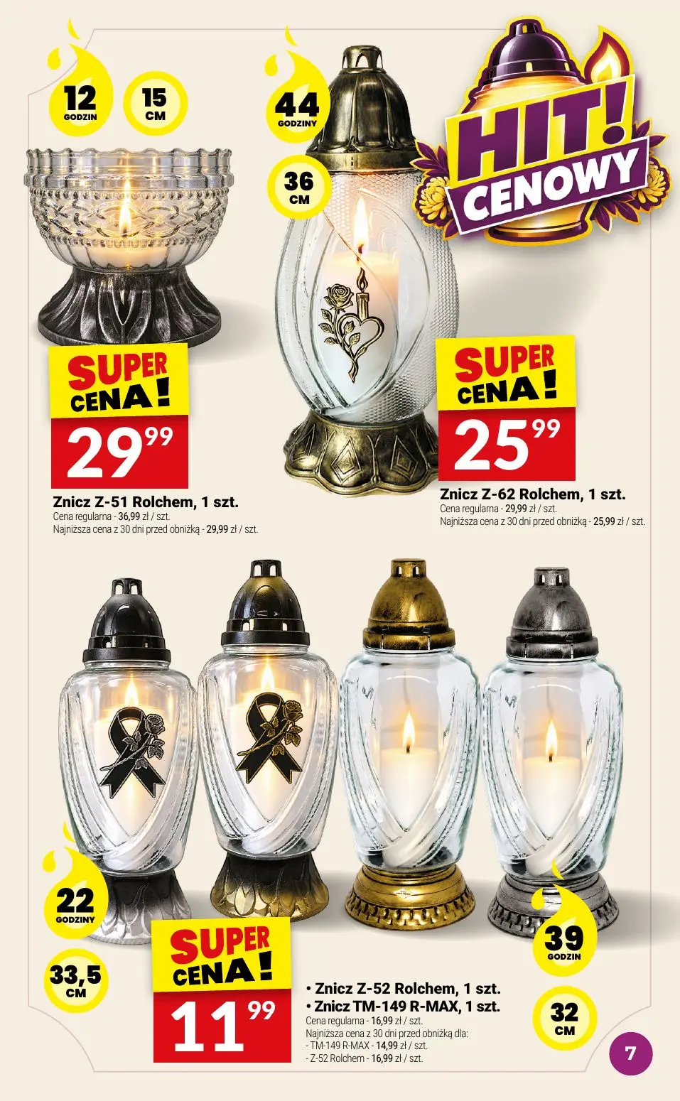 gazetka promocyjna Twój Market Katalog znicze - Strona 7