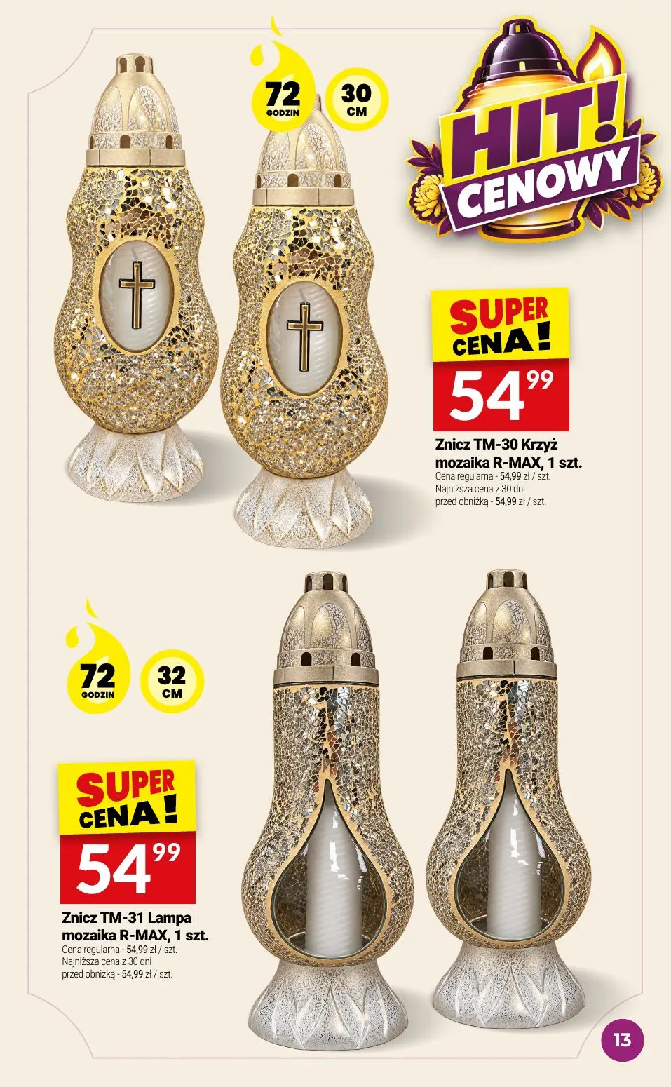 gazetka promocyjna Twój Market Katalog znicze - Strona 13