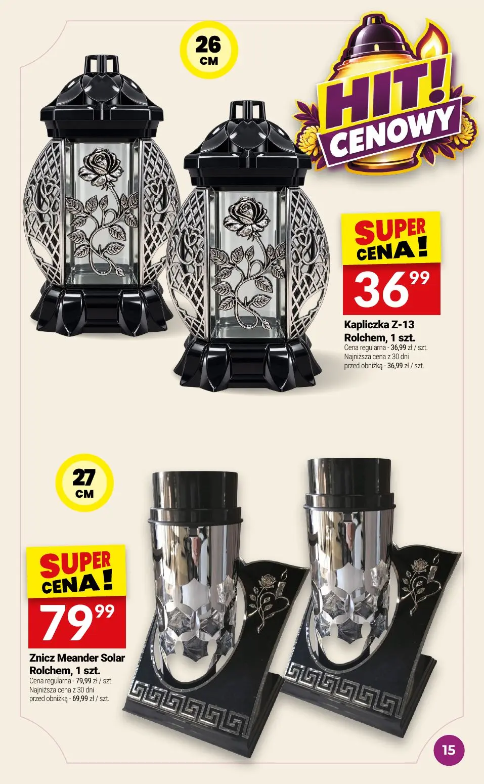 gazetka promocyjna Twój Market Katalog znicze - Strona 15
