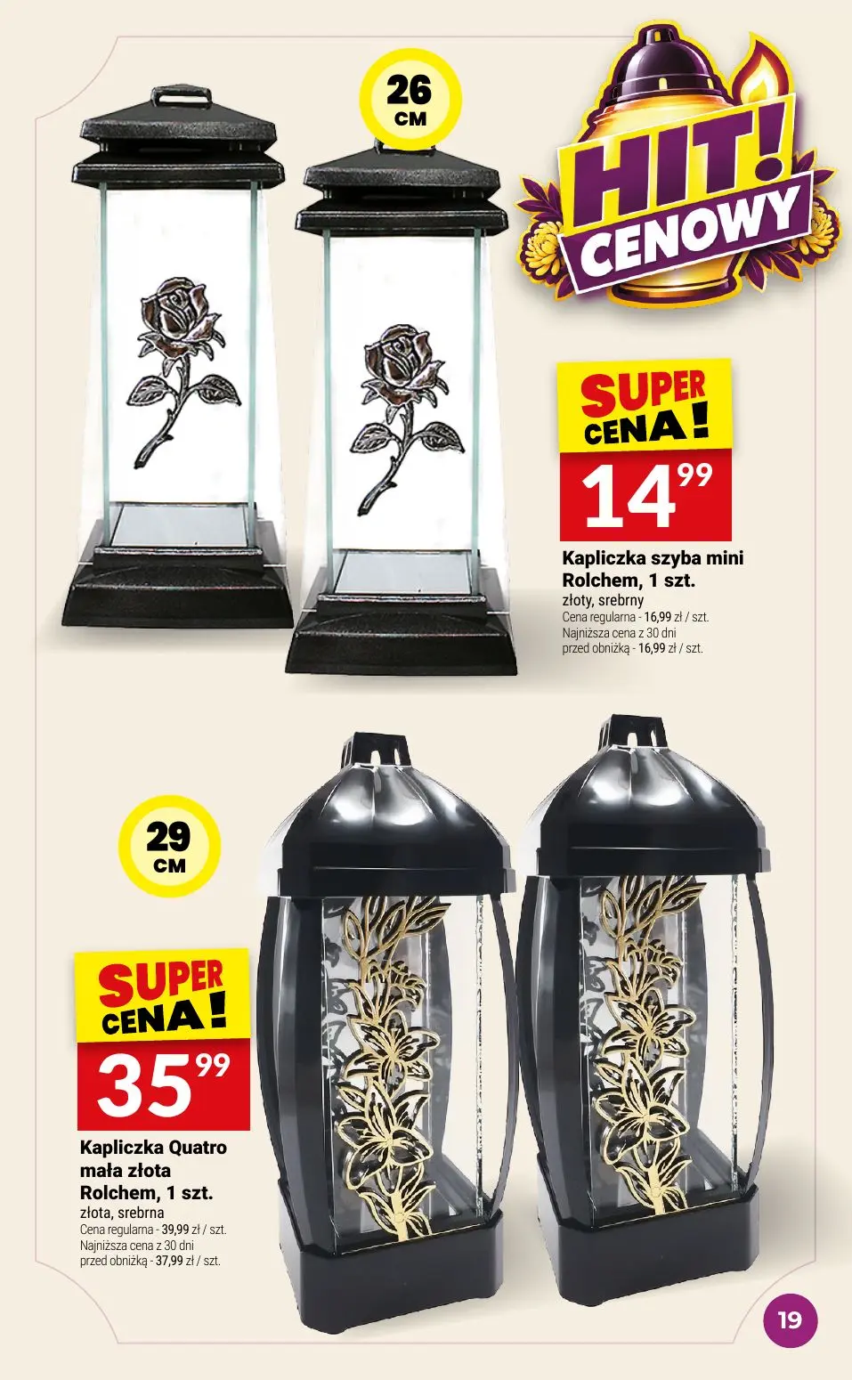 gazetka promocyjna Twój Market Katalog znicze - Strona 19