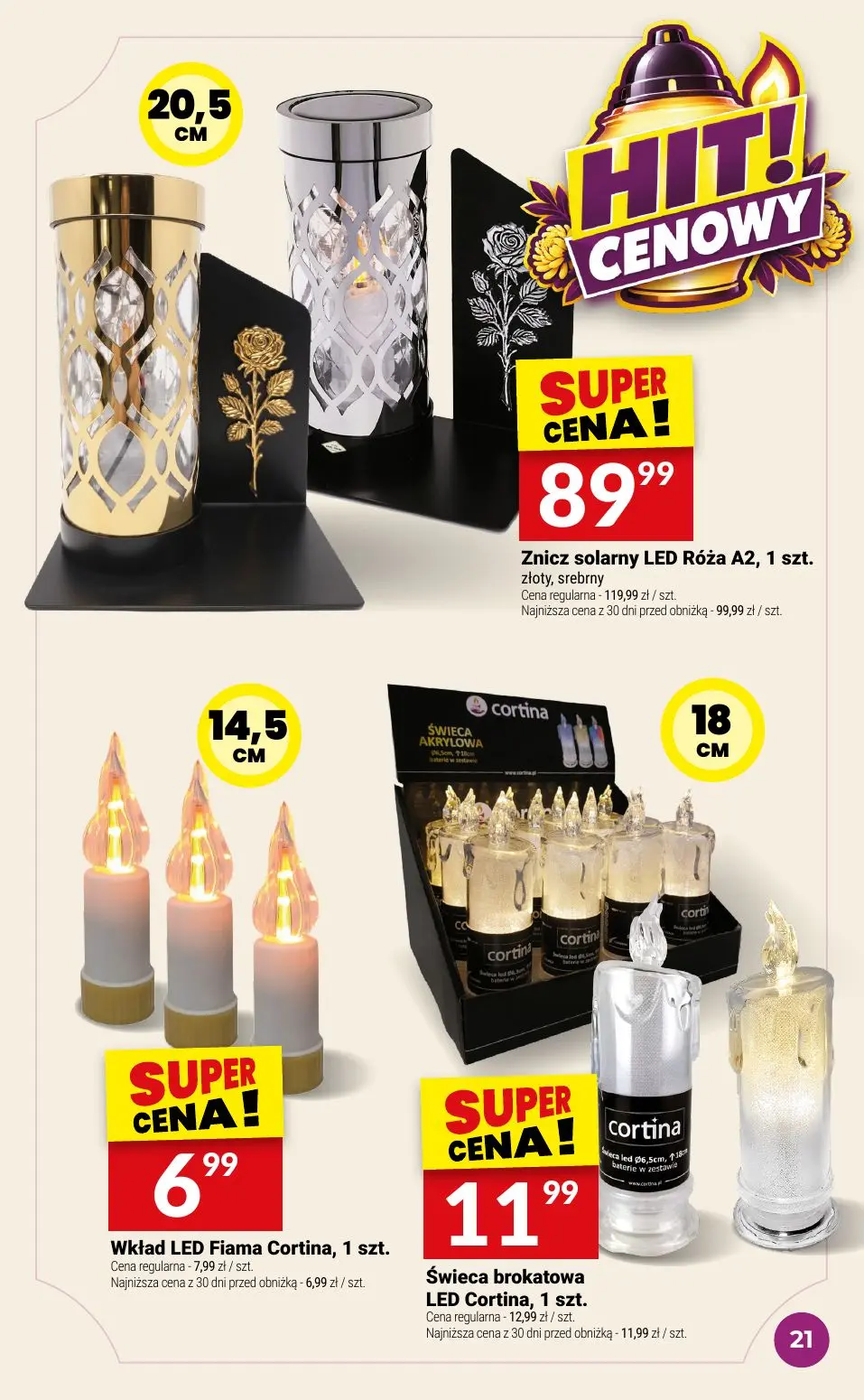 gazetka promocyjna Twój Market Katalog znicze - Strona 21