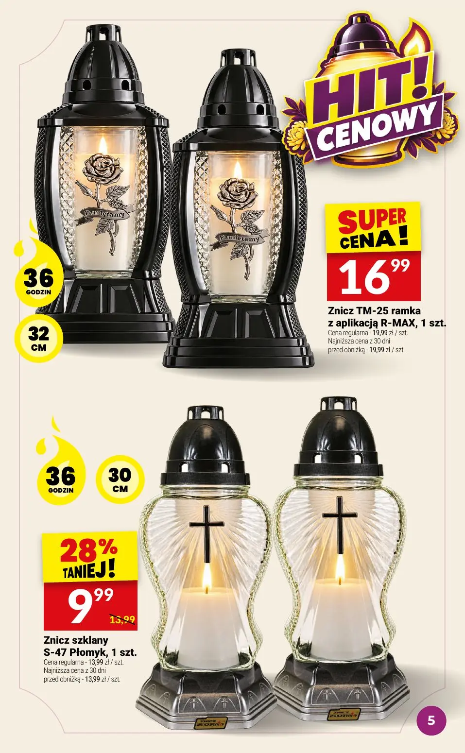 gazetka promocyjna Twój Market Katalog znicze - Strona 5
