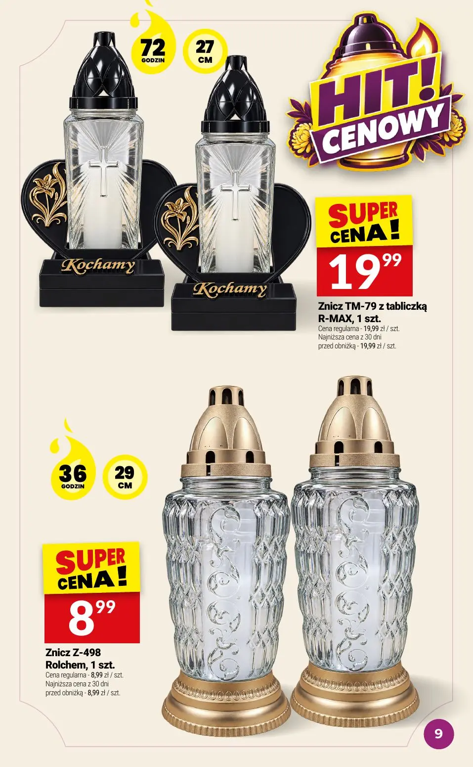 gazetka promocyjna Twój Market Katalog znicze - Strona 9