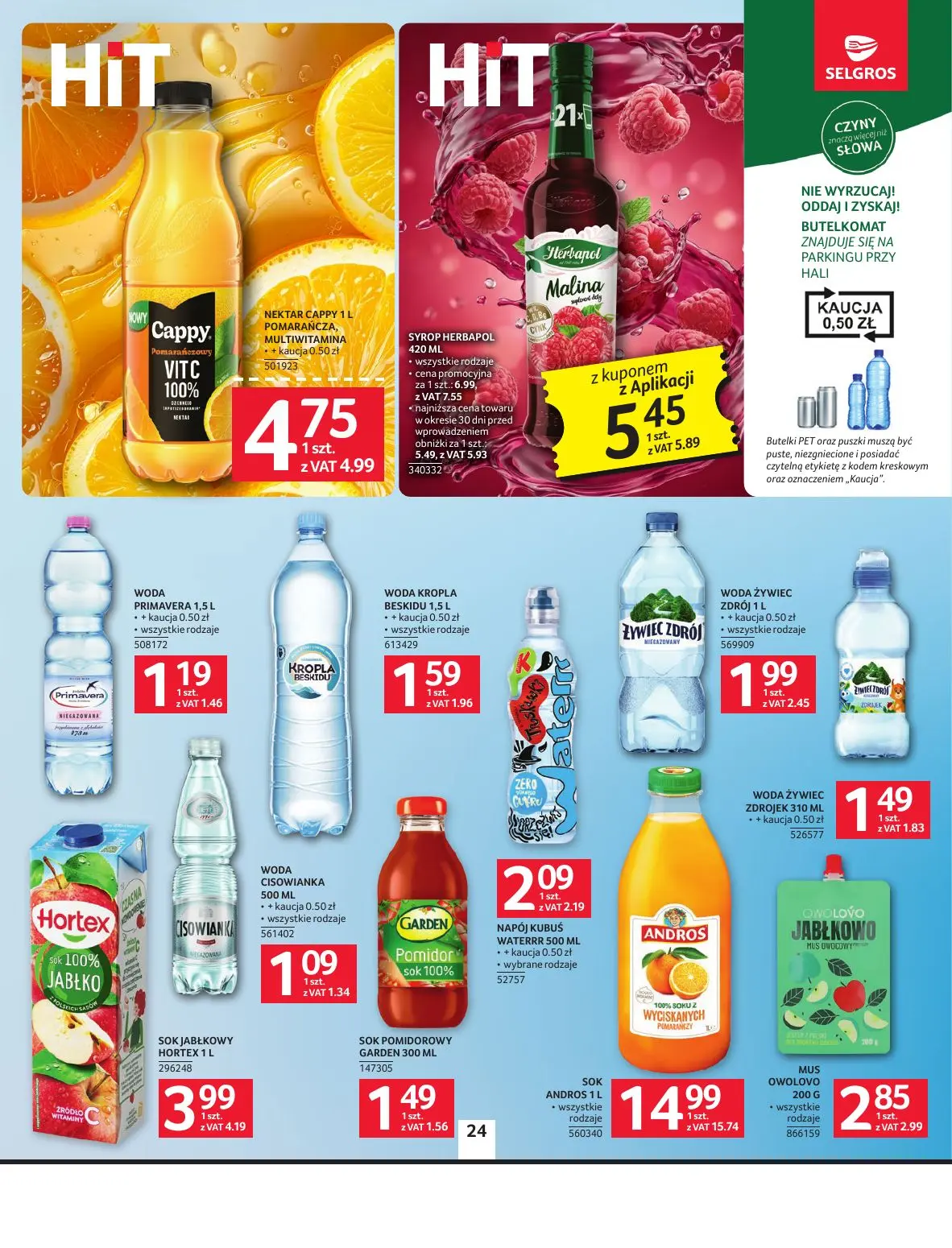 gazetka promocyjna SELGROS Oferta spożywcza - Strona 24