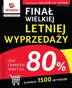 Gazetka promocyjna SELGROS, ważna od 2026-09-24 do 2026-10-07.