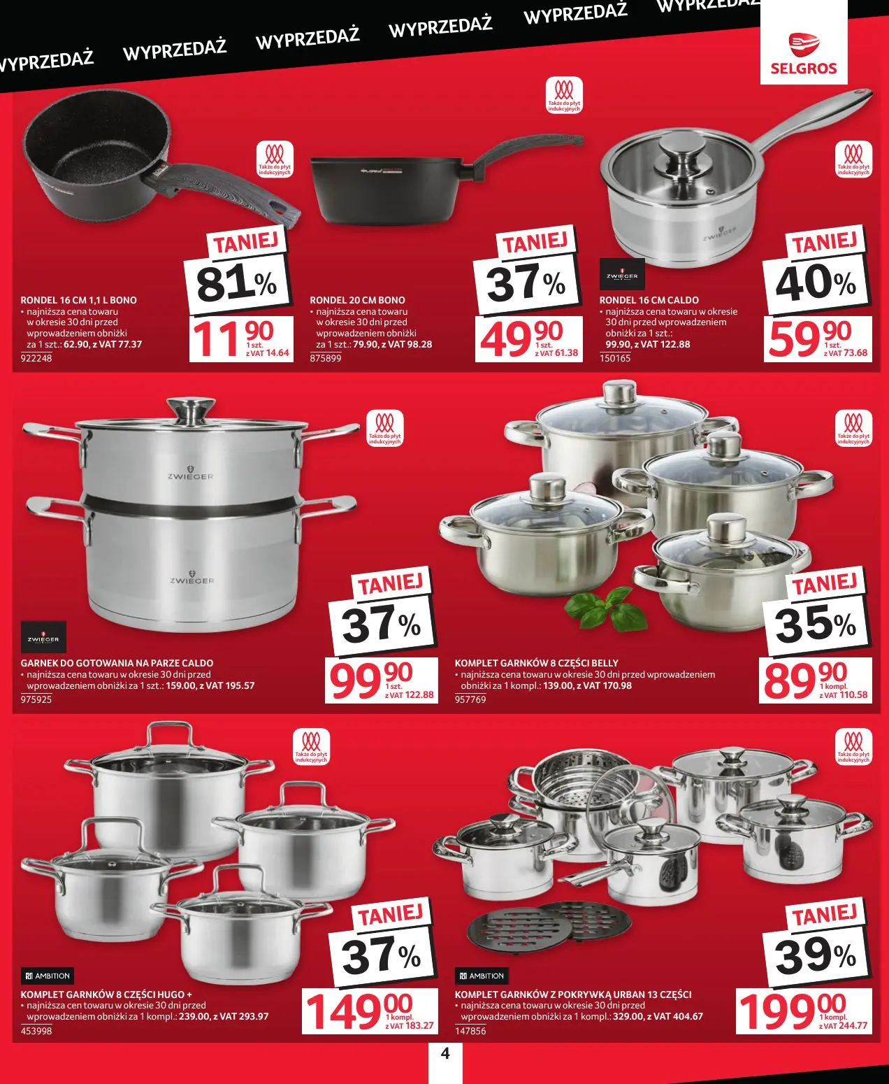 gazetka promocyjna SELGROS Katalog Wyprzedaż - Strona 4