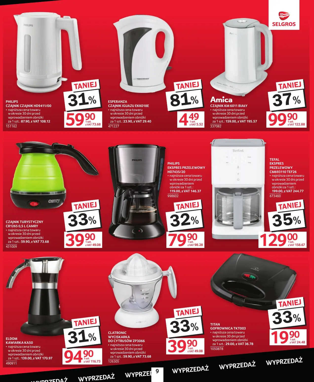 gazetka promocyjna SELGROS Katalog Wyprzedaż - Strona 9