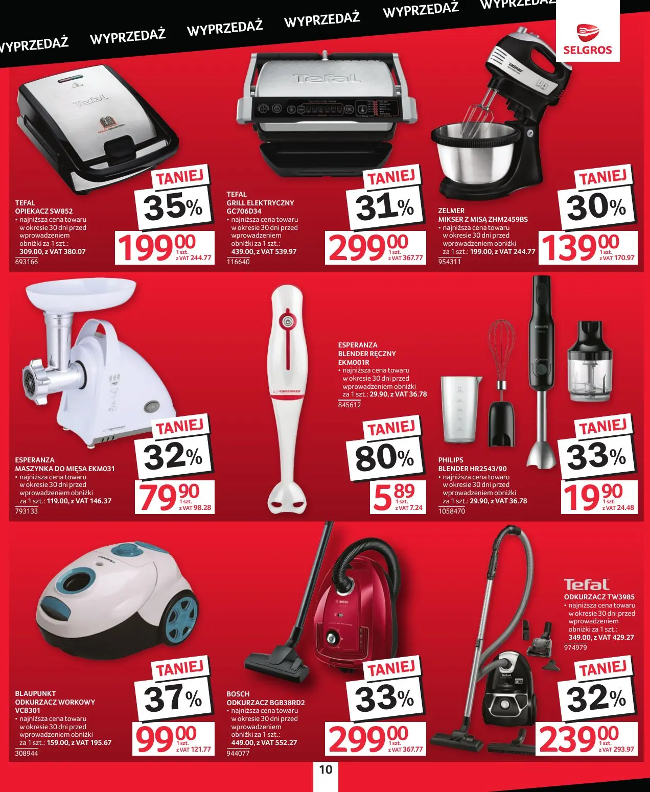 gazetka promocyjna SELGROS Katalog Wyprzedaż - Strona 10